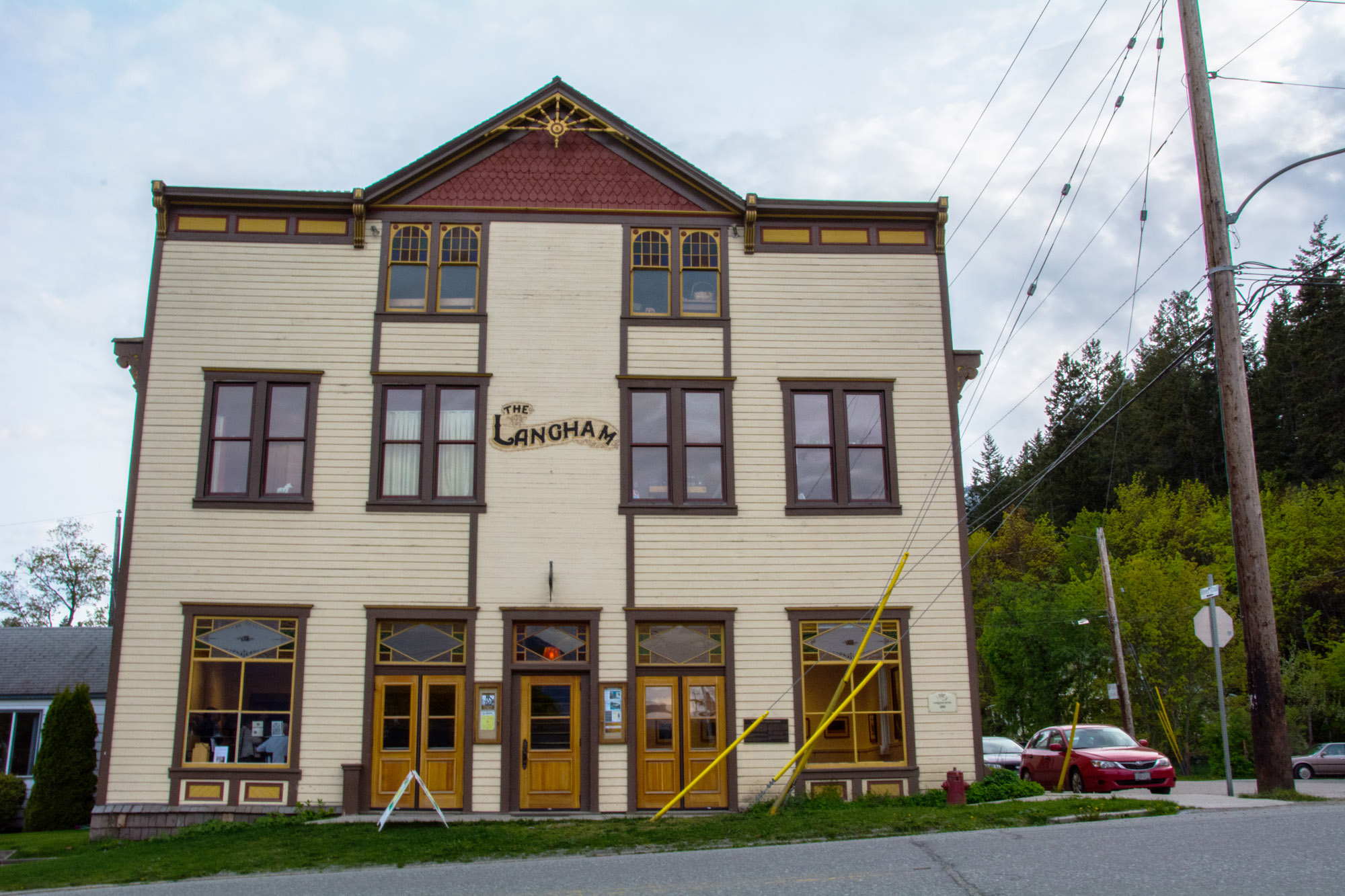 The Langham Cultural Centre building in Kaslo, BC.
