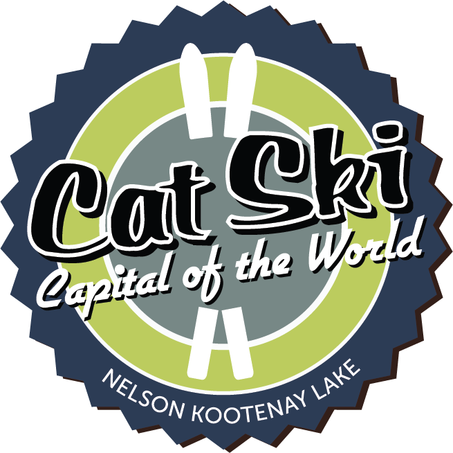Cat Ski Capital of the World badge, for Nelson and Kootenay Lake.