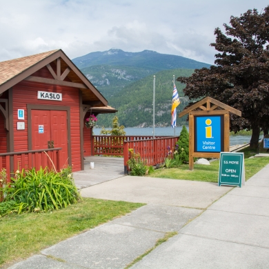 The Visitor Information Centre in Kaslo, BC