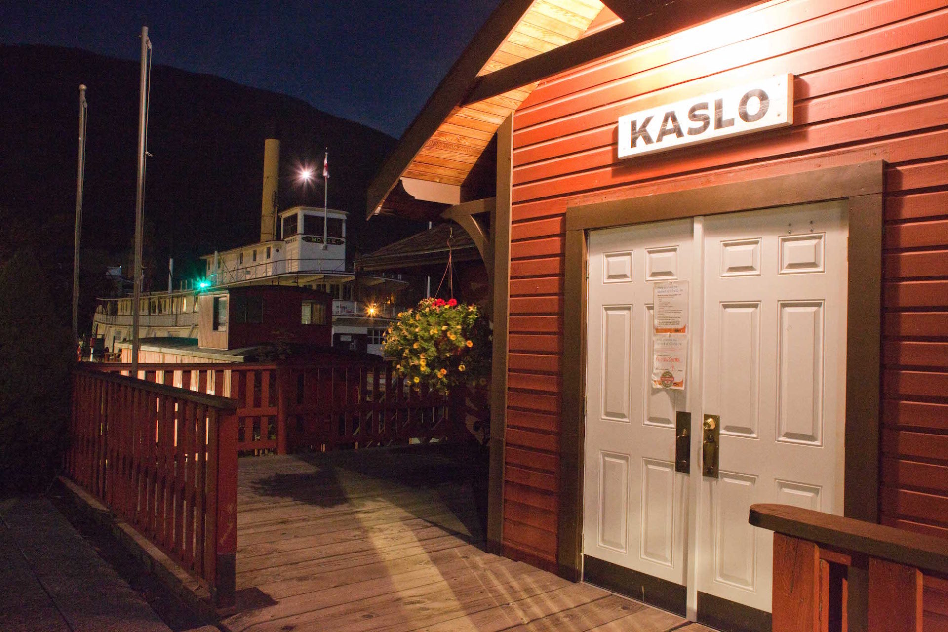 The S.S. Moyie, .a National Historic Site in Kaslo, BC. Photo by Peter Moynes