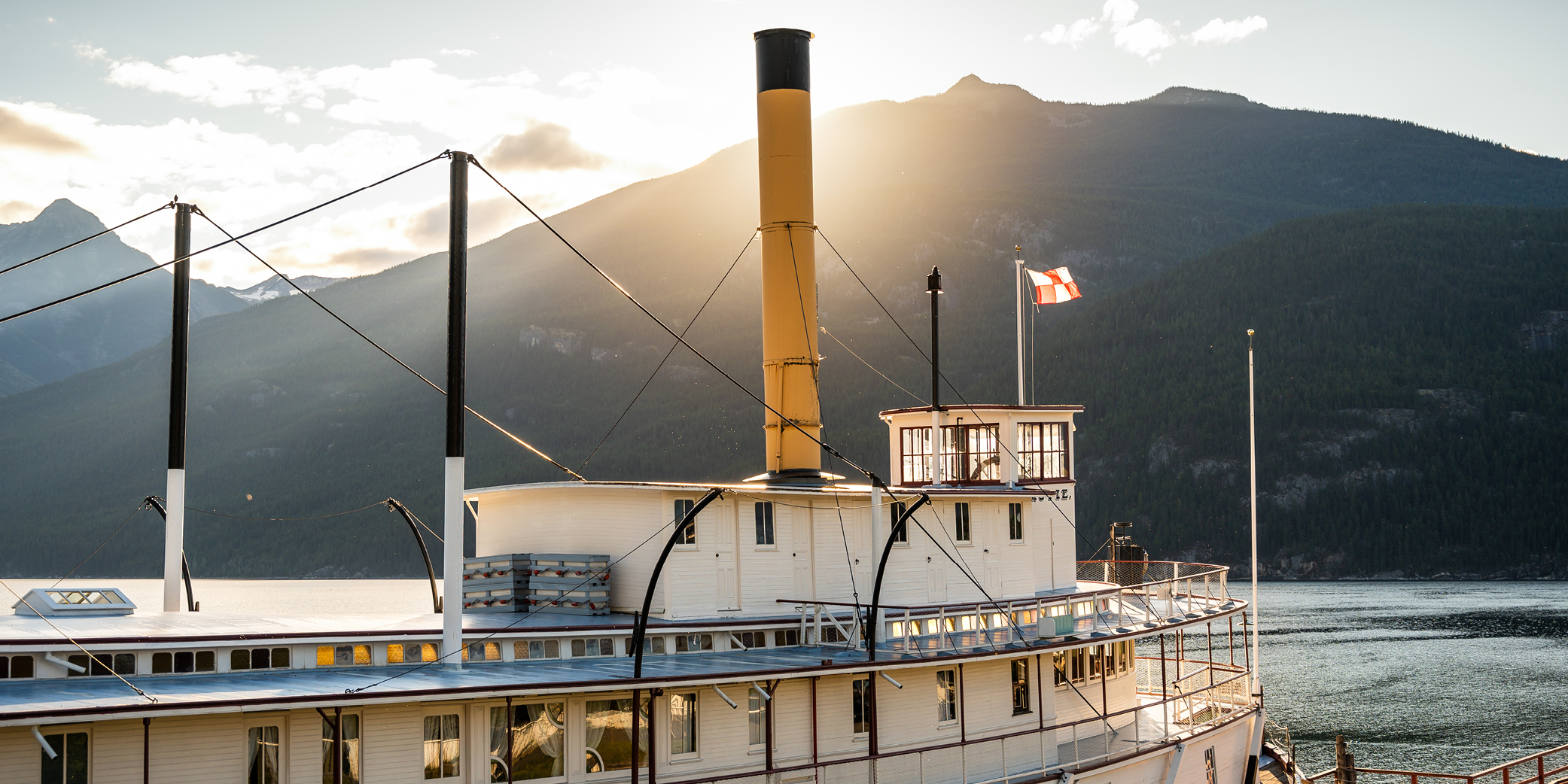 Sunrise over the SS Moyie