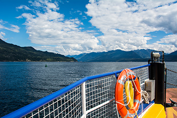 Kootenay Lake Ferry view