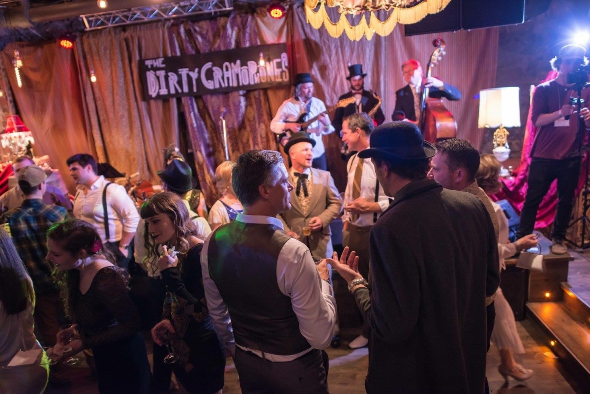 The dance floor at Grapes & Grains festival.