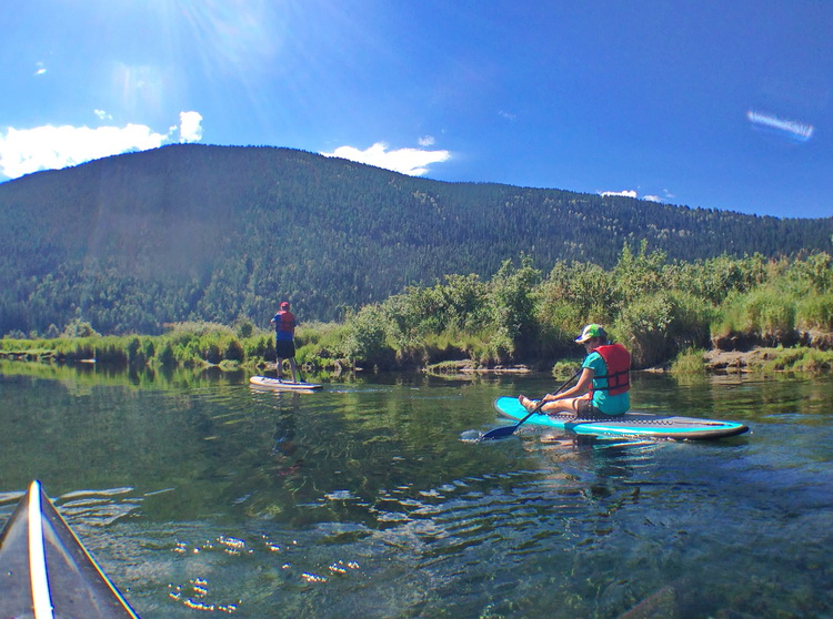 Paddle boarding on Kootenay Lake