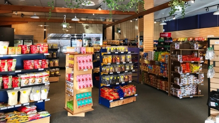 Inside of KTK Masala Shop in Nelson, an Indian grocery store.