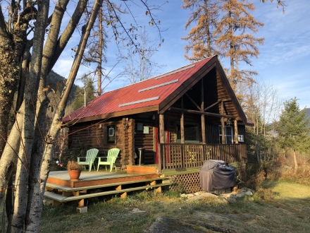 The Morning Star Log Cabin in the woods
