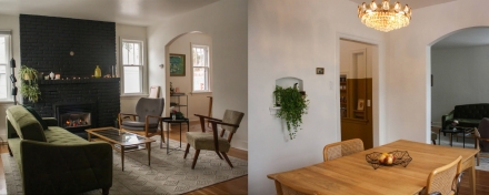 The interior of The Red Maple House.