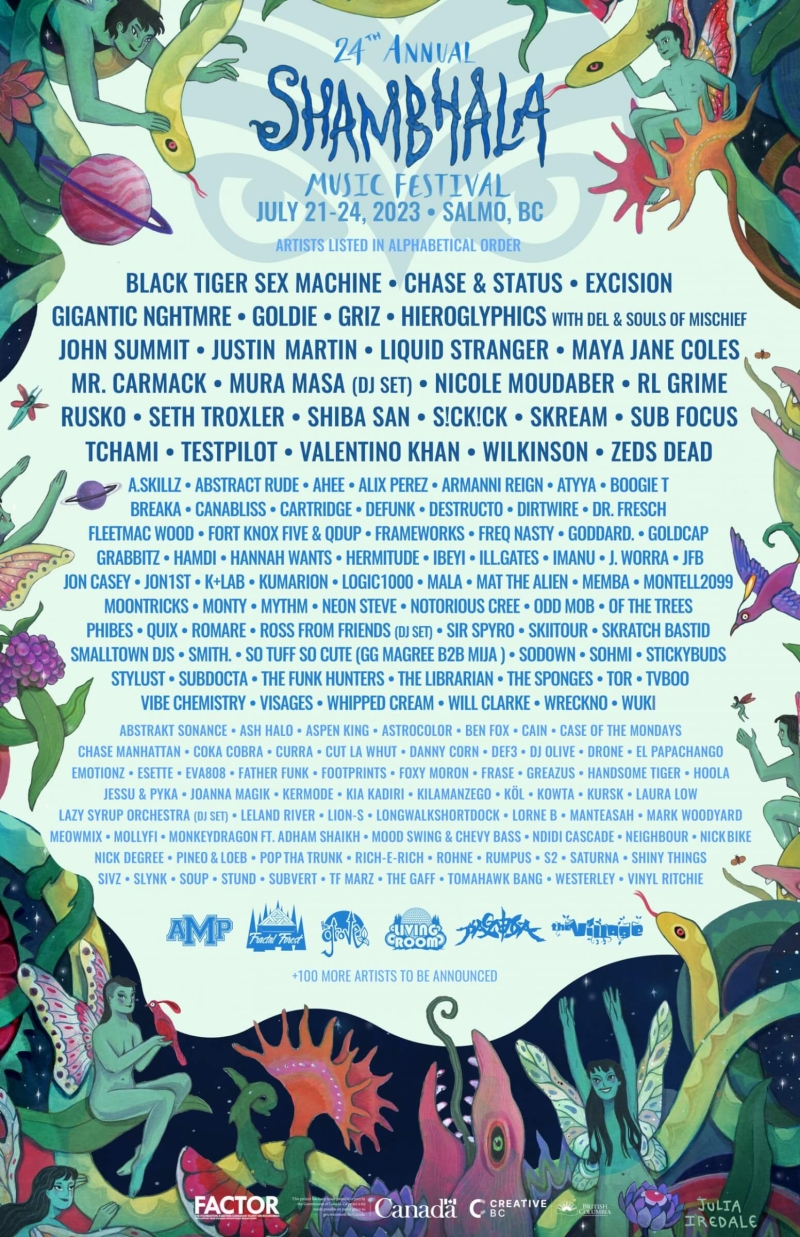 Shambhala Music Festival 2023 Line Up Shambhala Music Festival 2023 Line Up