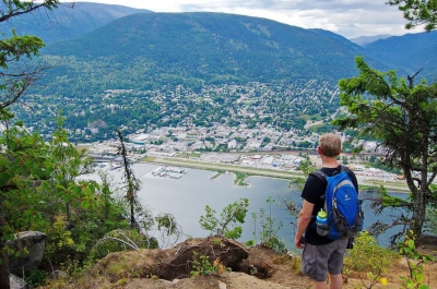 The view from Pulpit Rock above Nelson, BC, with lots to do in 24 hours