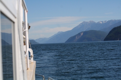 Boat Sailing on Kootenay Lake