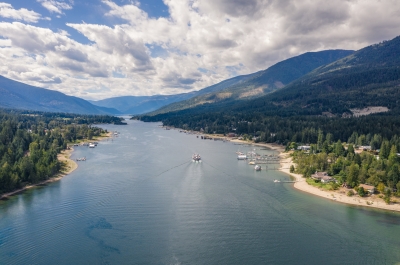 A ferry on a journey across Kootenay Lake to Balfour. Photo by Mitch Winton.