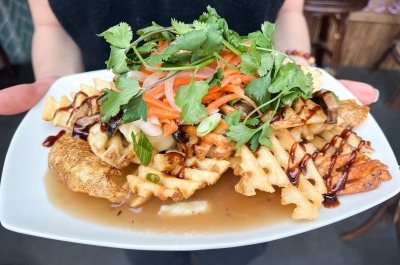 Waffle-fry pho-inspired poutine from Yum Son