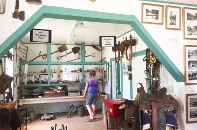 Some historic artifacts inside the Lardeau Valley Museum