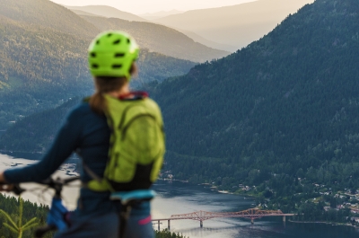 Looking out over Nelson, BC & Kootenay Lake