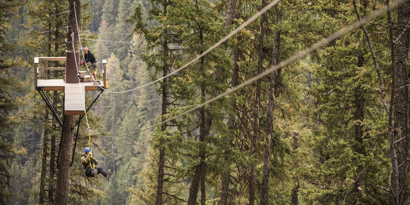 Photo by Kari Medig Kokanee Mountain Zipline