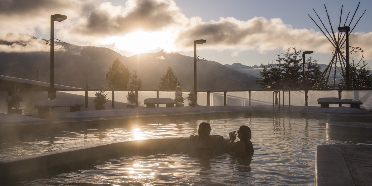 Kari Medig | Ainsworth Hot Springs Resort People relaxing in Ainsworth Hot Springs Resort