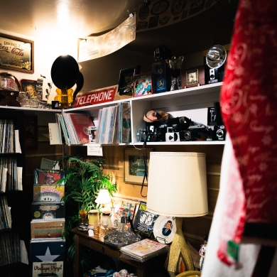 Quirky objects in Front Street Antiques