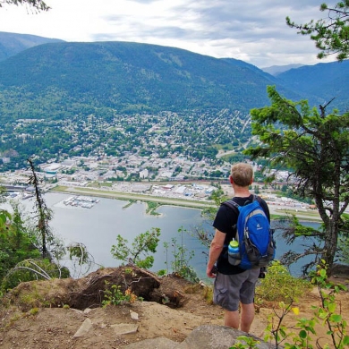 The view from Pulpit Rock above Nelson, BC, with lots to do in 24 hours
