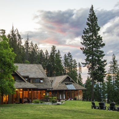 Mountain Trek Retreat Centre building in Ainsworth Hot Springs, BC