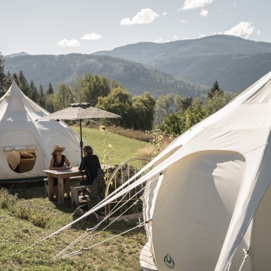 camping and glamping