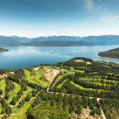 Balfour Golf Course, a golf course near Nelson BC and Balfour BC.