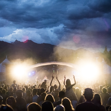 Crowd at kaslo jazz festival