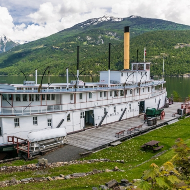 The SS Moyie National Historic Site in Kaslo, BC.