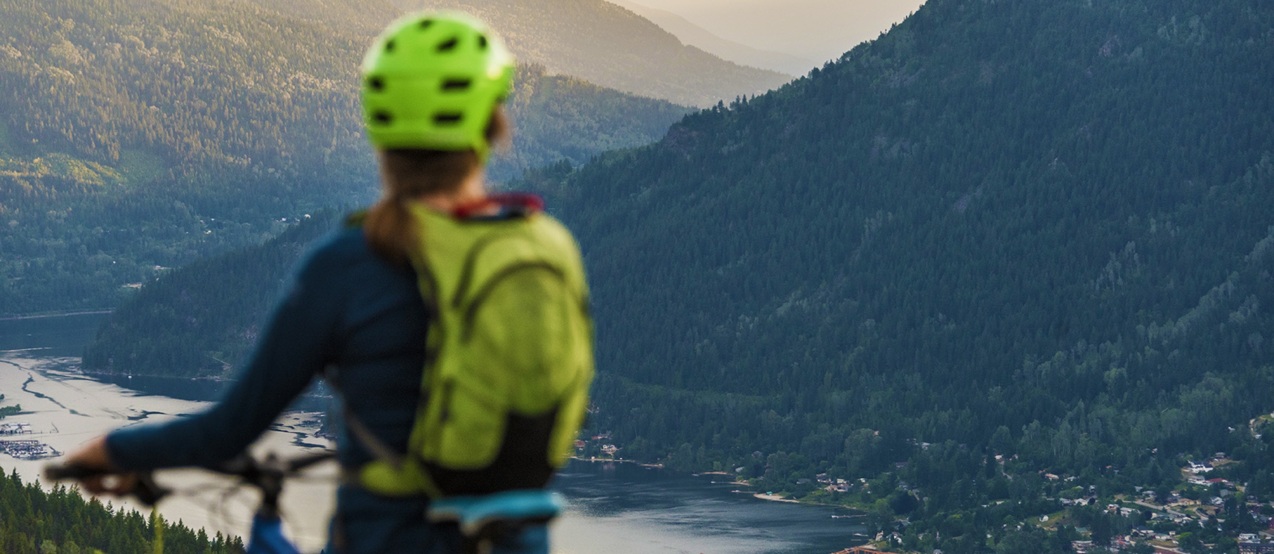 Looking out over Nelson, BC & Kootenay Lake