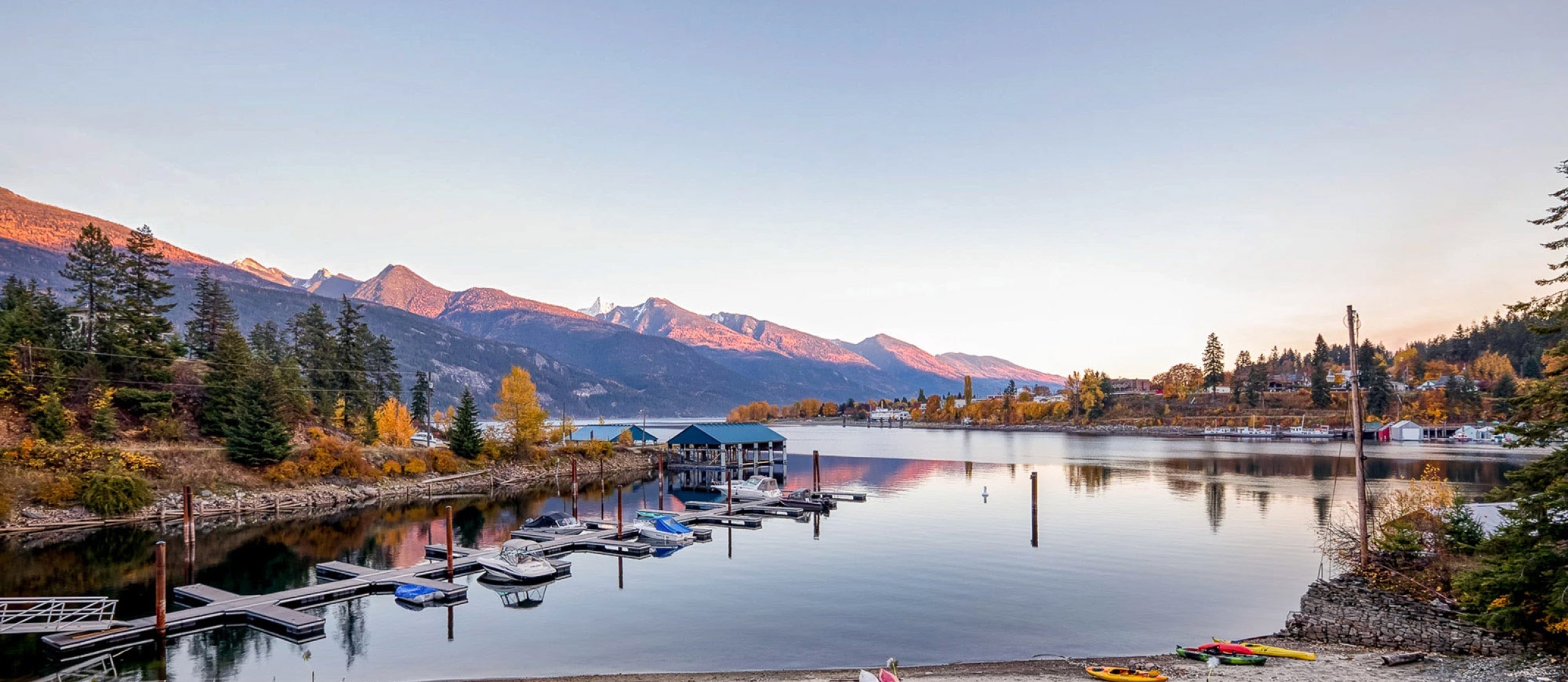 The view from a vacation rental in Kaslo, near Nelson, BC.