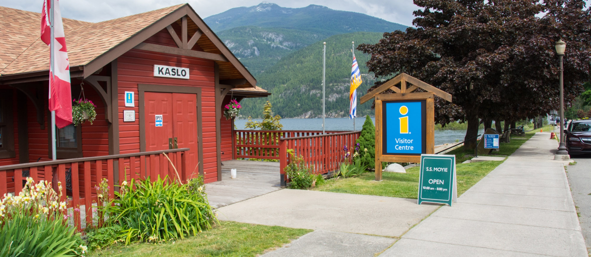 The Visitor Information Centre in Kaslo, BC