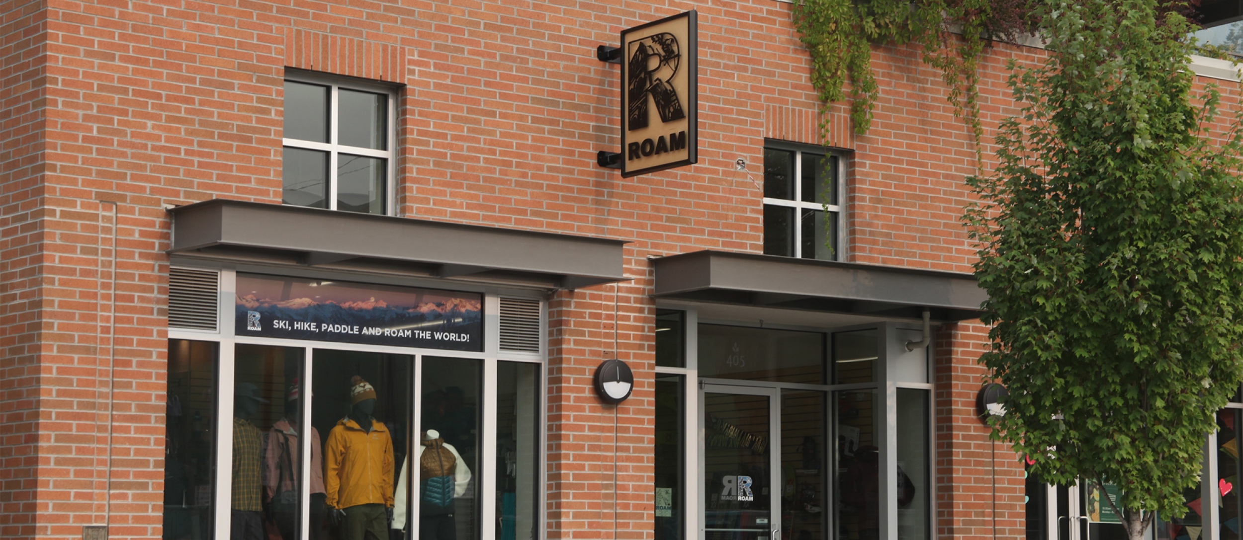 Storefront of ROAM in Nelson.