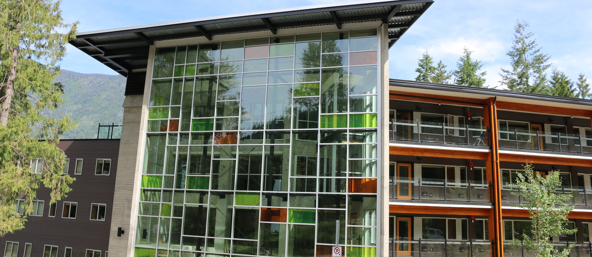 The Selkirk College Tenth Street Student Housing building in Nelson, BC