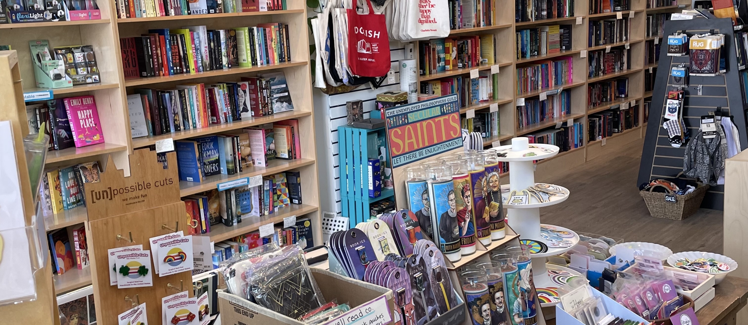 Inside of bookstore