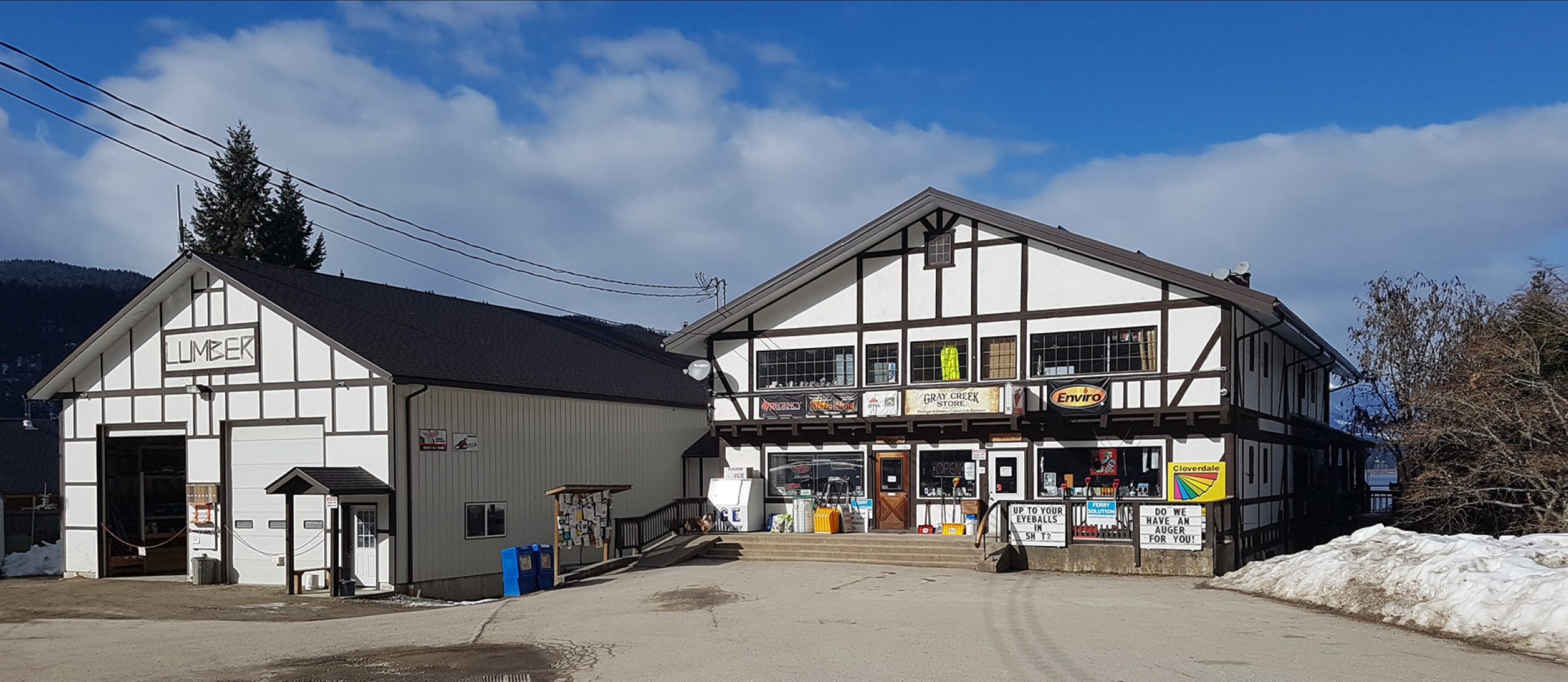 Gray Creek Store near Crawford Bay, BC