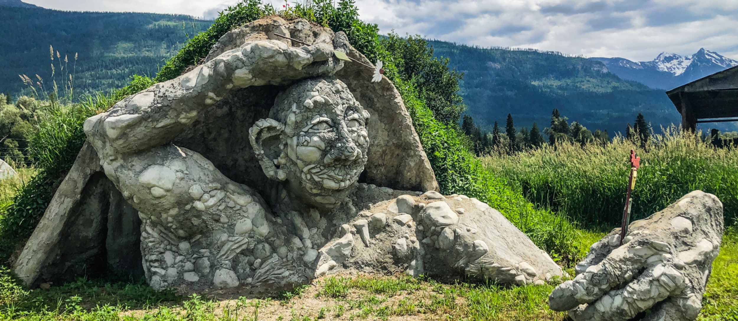 Harvest, a large sculpture in Meadow Creek, BC