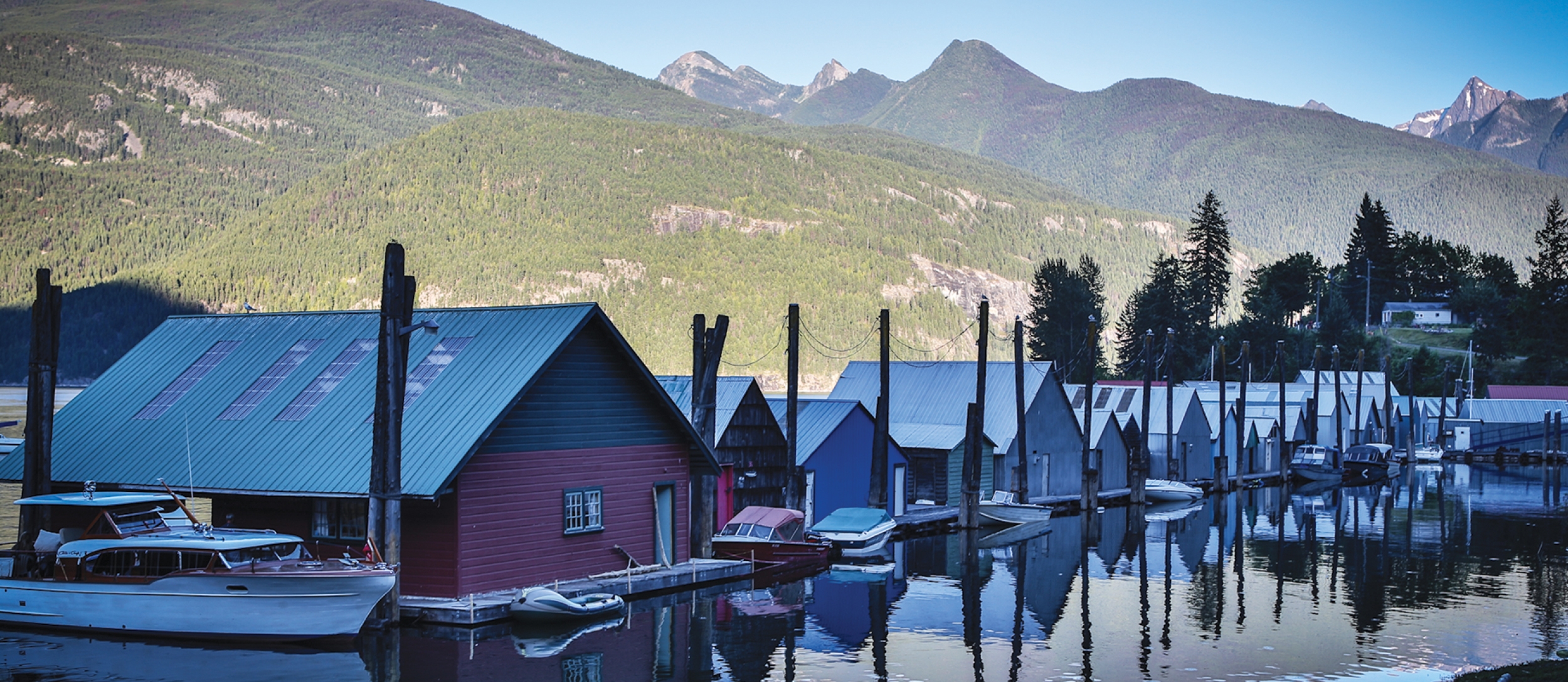 Kaslo Bay boat launch in Kaslo