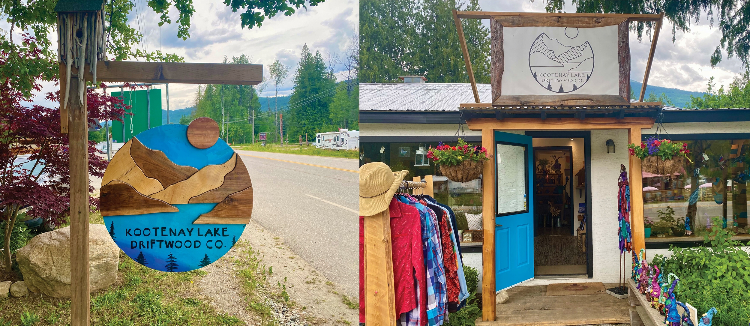 Kootenay Lake Driftwood Storefront in Crawford Bay BC