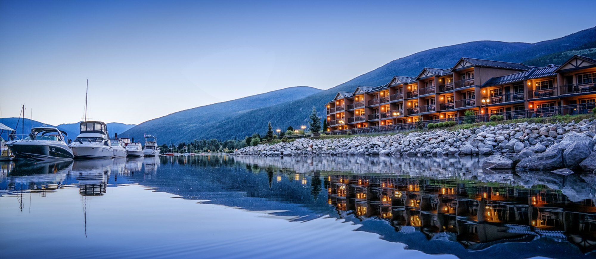 Prestige Lakside Resort situated on Kootenay Lake in Nelson, BC