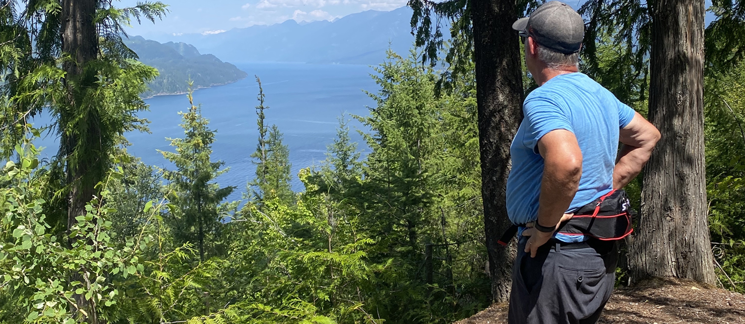 Hiking up at lookout number 4.