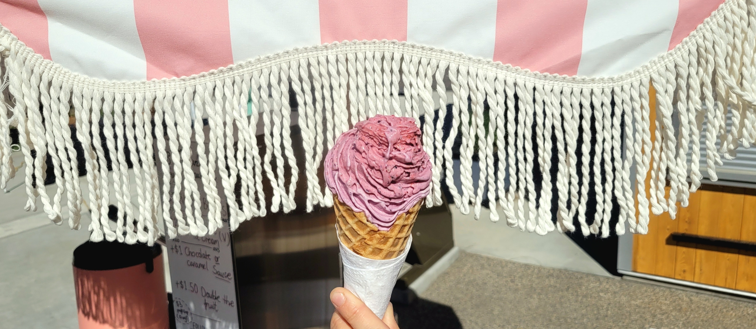 Real ice cream cone