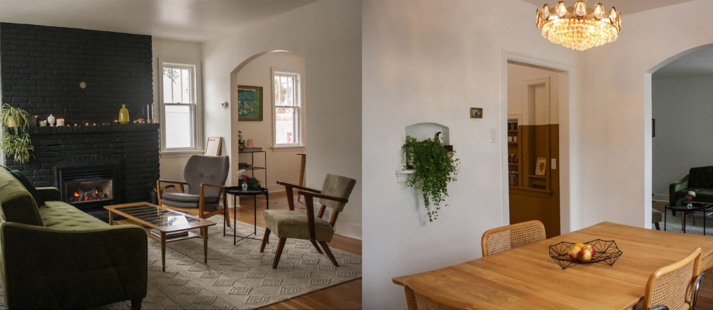 The interior of The Red Maple House.