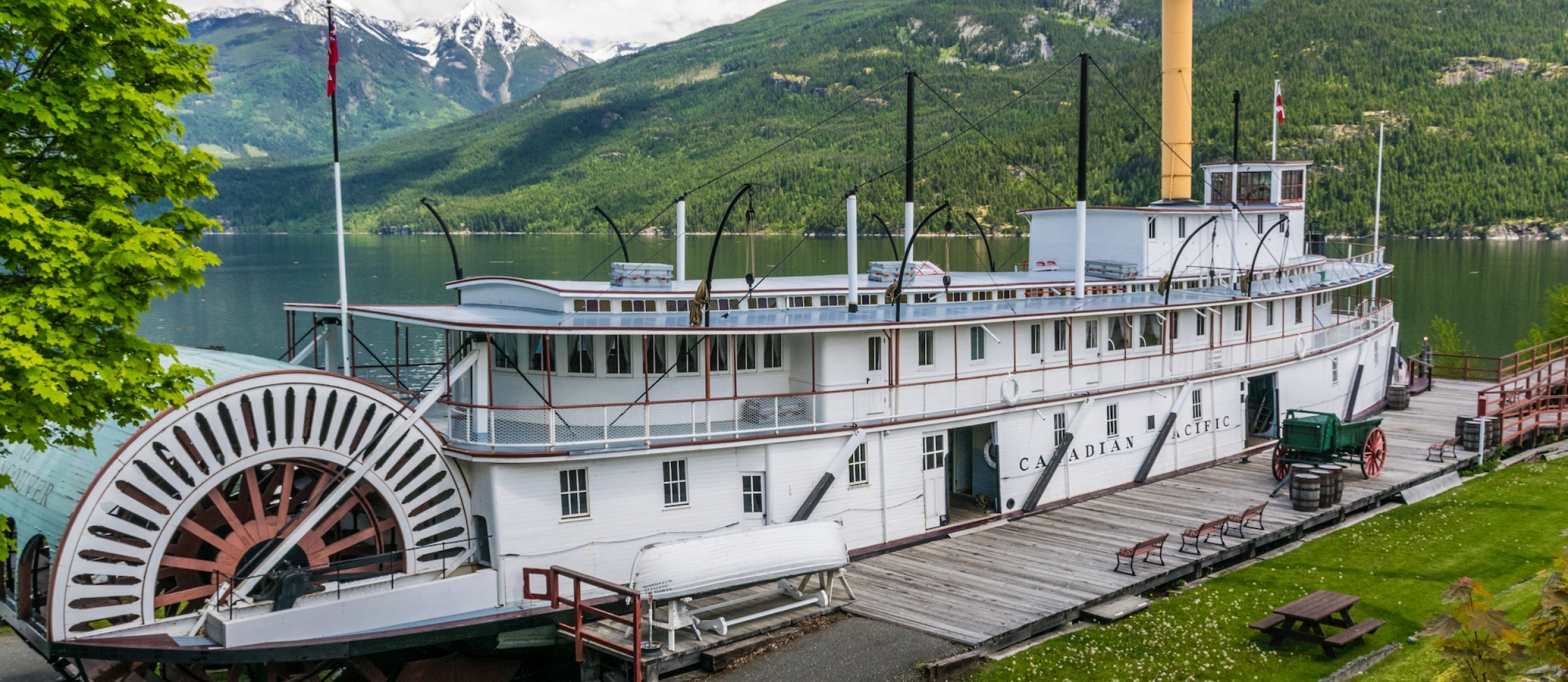 The S.S. Moyie hostoric ship in Kaslo, BC.