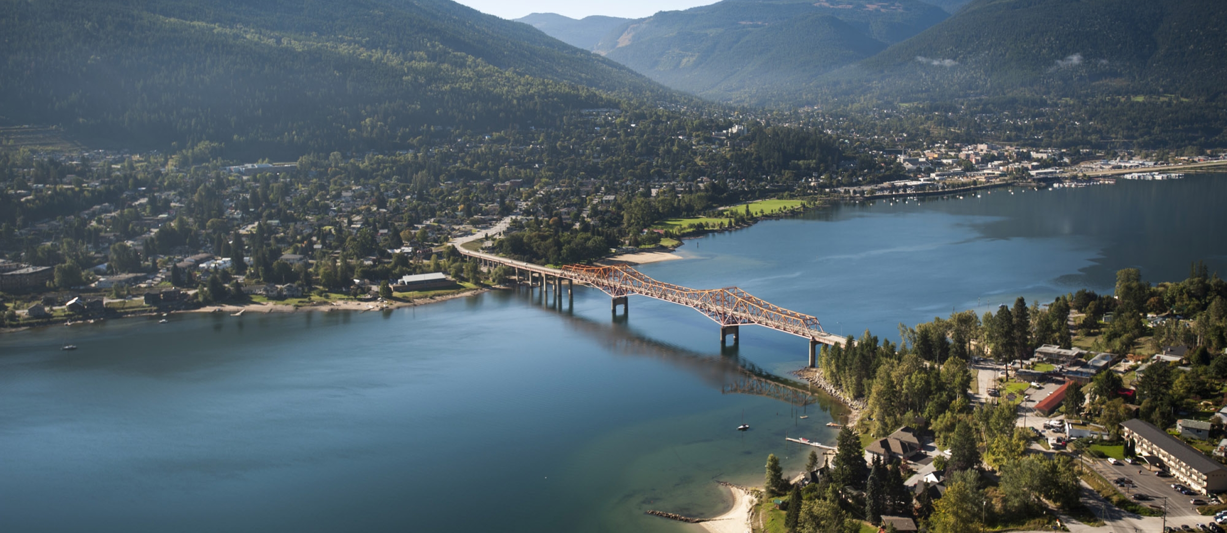 Big Orange Bridge (BOB), one of several bridges in Nelson BC and area