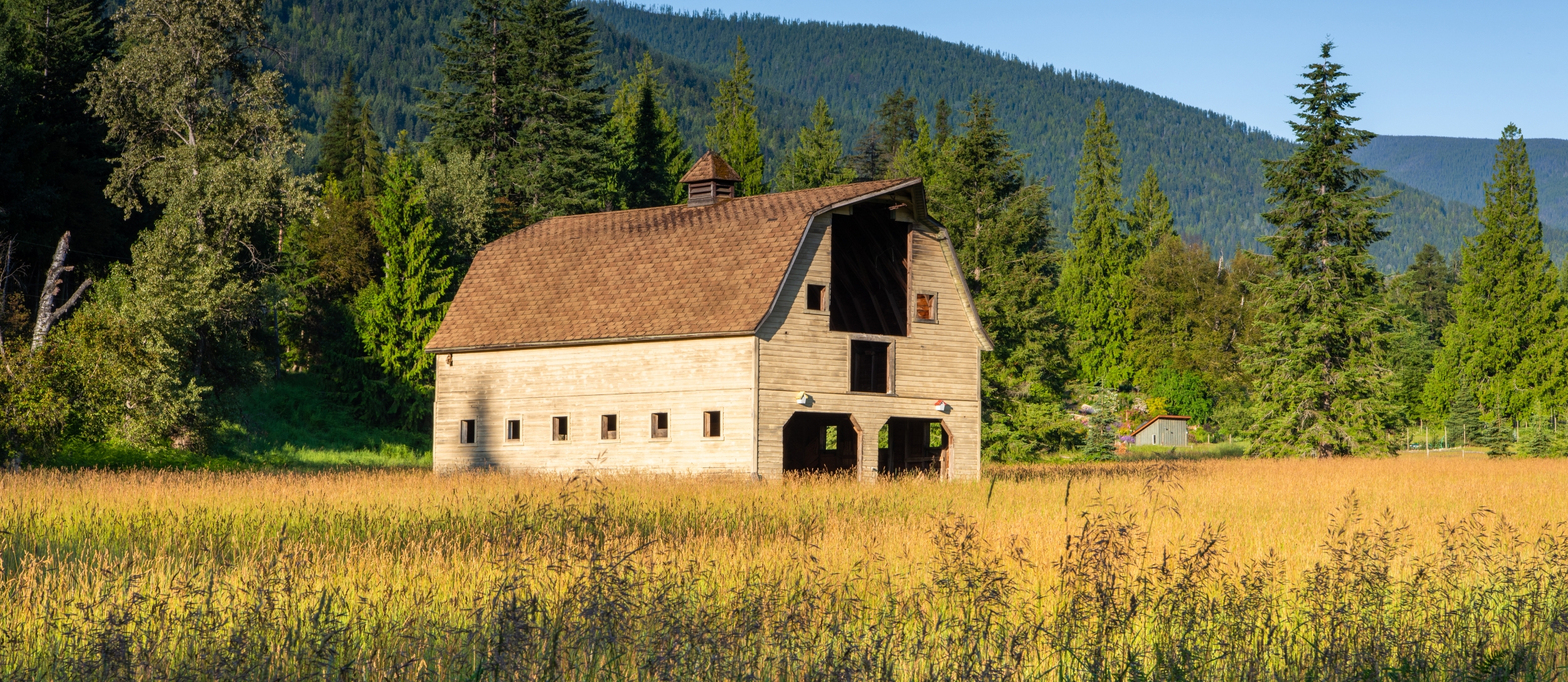 The Harrop Procter barn in the summer