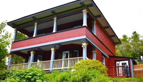 Big red heritage house in Nelson