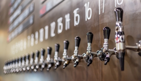 the taps at Torchlight Brewing Co.