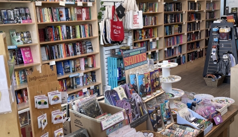 Inside of bookstore