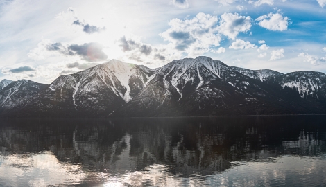 Kootenay Lake from East Shore.