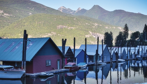 Kaslo Bay boat launch in Kaslo