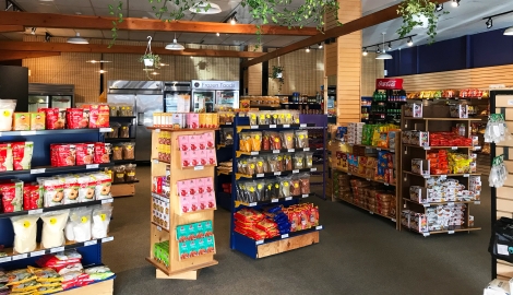 Inside of KTK Masala Shop in Nelson, an Indian grocery store.